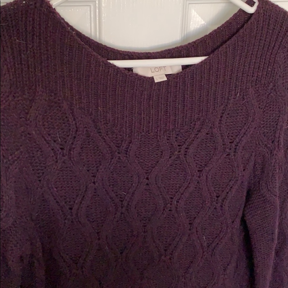 Dark Purple Loft Sweater Size L